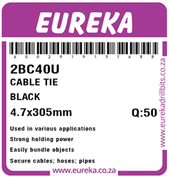 2BC40 - Cable Tie Black -2BC40_Label_T